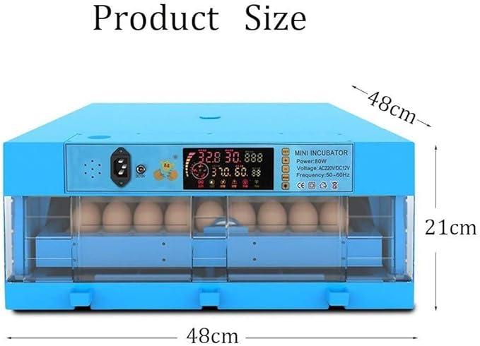 64 Digital Egg Incubators Automatic Turning Chicken Duck Dove Quail Poultry Hatcher Hatching Eggs Temperature Control