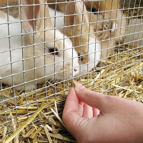 9m Stainless Steel Welded Wire Mesh - Durable Chicken Wire Fence for Poultry Cages & Garden - Easy Installation with Included Pliers - Perfect for Farm Use