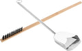 POPETPOP 2pcs Birdcage Cleaning Tools Set Brush and Shovel for Removal Sturdy Stainless Steel for Daily Deep Cleaning