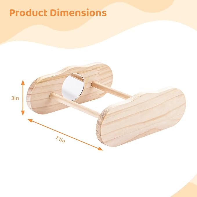 Chick Jungle Gym Perch, Wooden Chicken Roosting Bar for Coop & Brooder, Interactive Chick Toy for Training