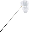 RESTCLOUD Professional Insect and Butterfly Net with 14" Ring, 26" Net Depth, 59" Telescopic Handle Full Extends to 73" Stainless Lockable
