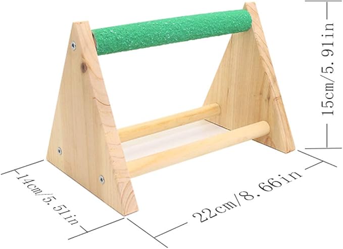 Chicken Perch Parrot Wood Perch, Trimming Bird Strong Chick Jungle Gym Roosting Bar for Coop and Brooder, Training Perch Toys for Large Bird, Parrot, Macaw, Hens (Random)