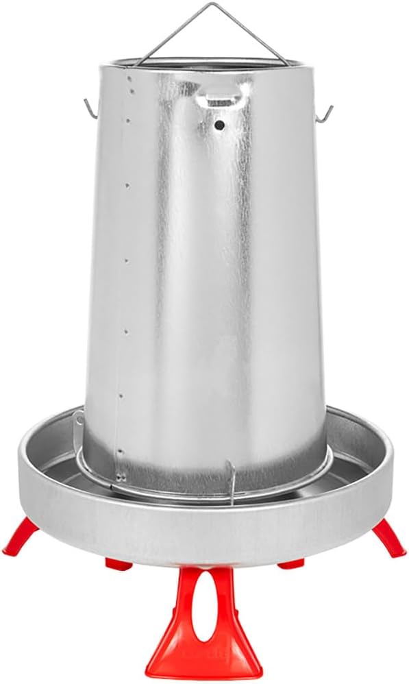 Premier 1 Galvanized Cone Feeder for Chickens & Poultry - 22 lb Capacity (Feeder Only)