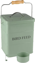 Geyecete Bird Feeder,Bird Food Jar Pet Food Storage Airtight Food Storage Container-Green