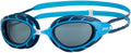 Zoggs Junior Predator Anti-Fog UV Protection Adjustable Strap No-Leak Comfortable Soft Silicone Swimming Goggles, 6-14 Years