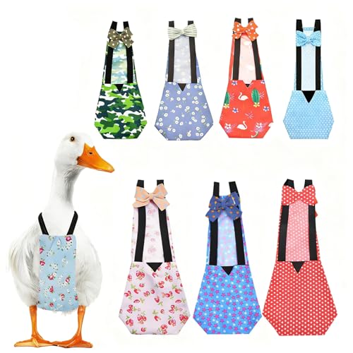 QBLEEV Duck Diapers for Pekin Ducks & Chickens - XL, Orchid, Cotton & Polyester, Reusable Indoor Poultry by QBLEEV