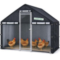 Chicken coop Cover, Waterproof in Winter. Suitable for Rooftop Chicken coops, Full Coverage. Black (No Chicken coop