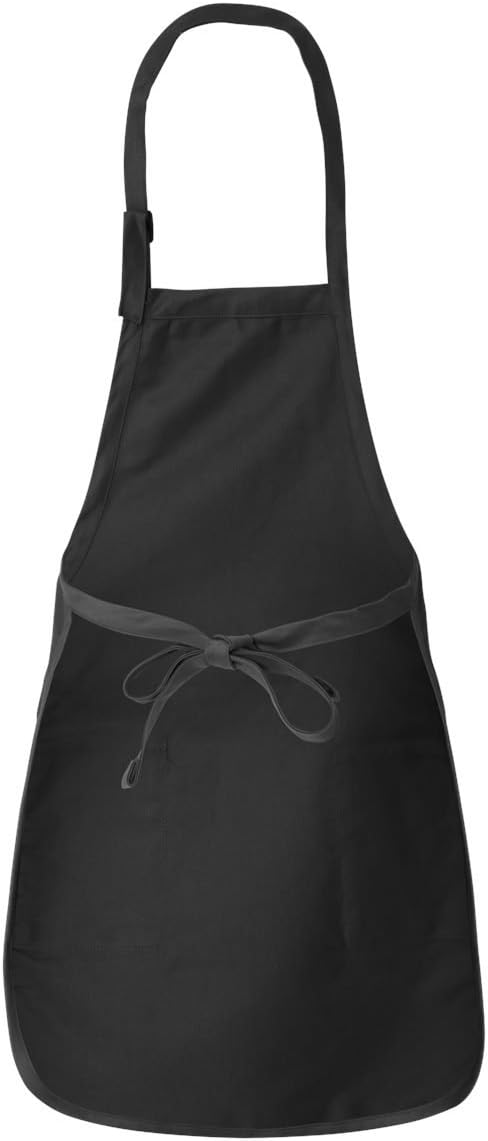 Personalize TEXT Full-Length Apron with Pockets Q4350 / Embroidery Text Apron/Custom Text Apron/Embroidery Apron