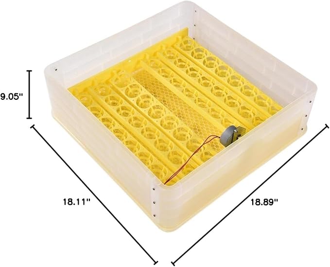 GRAND ORANGE Egg Incubator Automatic Digital Poultry Hatcher Machine Breeder with Temperature Control and Auto Turning for Hatching Chicken Duck Goose Quail Birds (96 Eggs)