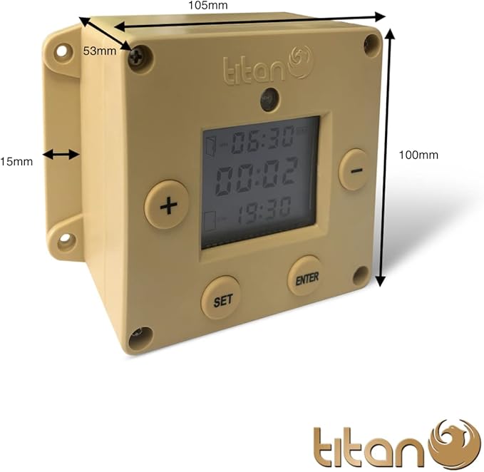Cube Light Sensor and Timer Chicken Coop Door Opener