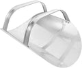 ibasenice Thickened Metal Feed Scoop for Livestock Feeding, Galvanized Grain and Pet Food Shovel with Double Handles, Large Capacity for Farm, Ranch, and Outdoor Use