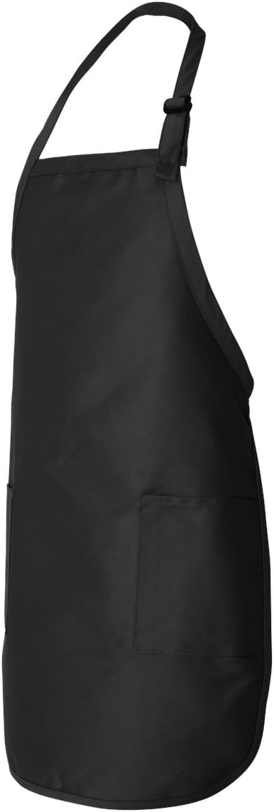 Personalize TEXT Full-Length Apron with Pockets Q4350 / Embroidery Text Apron/Custom Text Apron/Embroidery Apron