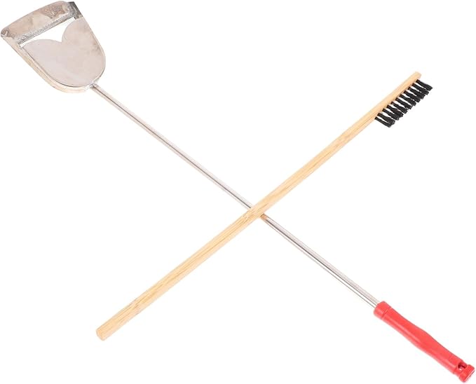 2 pcs Bird Cage Cleaning Brush Set Bird Poop Cleaner and Cage Cleaning Tools for Small Animals and Chicken Includes Droppings Scoop and Detailing Brush