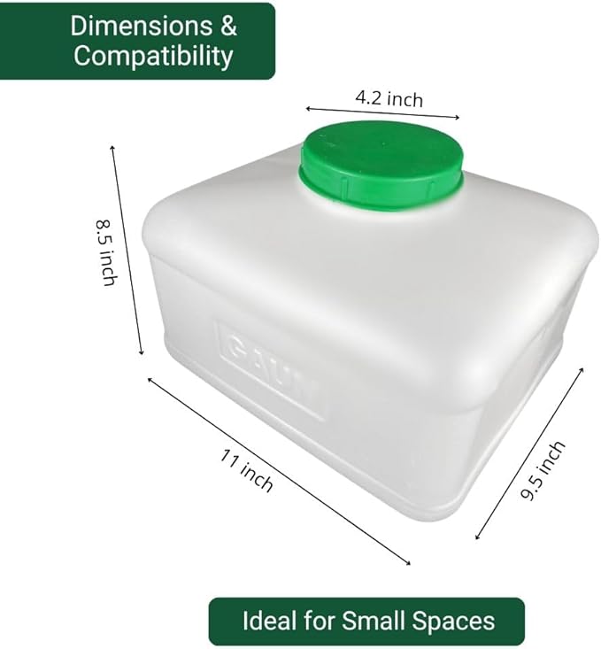 GAUN Header Tank 10L for Automatic Gravity Bird Waterer System – Reliable Water Supply, Easy Installation, Durable Design for Aviaries, Poultry, and Bird Breeding Setups