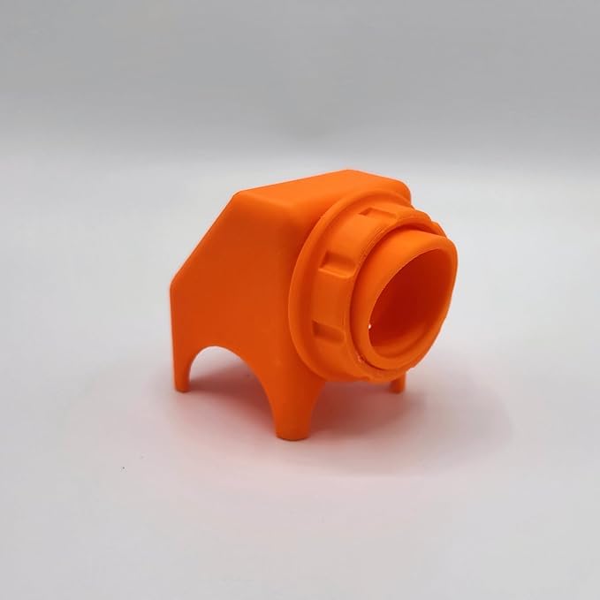 Quail Feeder Ports, NO-Waste, No-Glue Needed, DIY Feeder, Made in USA (Orange)