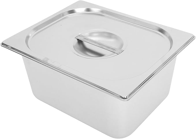 Luxshiny Stainless Steel Rice Storage Container Capacity Airtight Kitchen Storage Bin for Grains and Flour Compact Design for Cabinet Organization and Space-saving