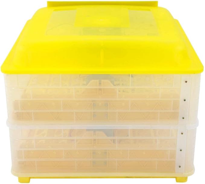 ROVSUN Egg Incubator with Automatic Turner Intelligent Temperature & Humidity Control for for Hatching Eggs Chicken Ducks Goose Birds Hatching Poultry Hatcher W/Three Output Channels (112 Eggs)