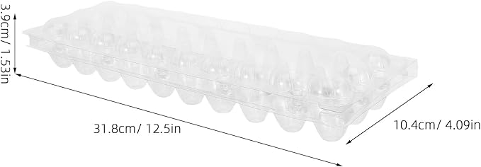 Kisangel 30pcs 30 Grids Clear Quail Egg Carton - Small Plastic Quail Egg Storage Holder with Lid - Reusable Dispenser Holder for Small Pigeon Pheasant Egges