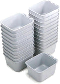 The ROP Shop 20-Pack - 16oz Gray Cage Cups for Feed & Water for Poultry Ducks, Birds, Hamsters