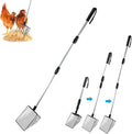 Chicken Poop Scooper, Stretchable Litter Scooper for Chicken(22.4 to 42 Inch), Detachable Chicken Coop Cleaning Tools, Heavy Duty Poop Shovel for Chicken Coop Accessories