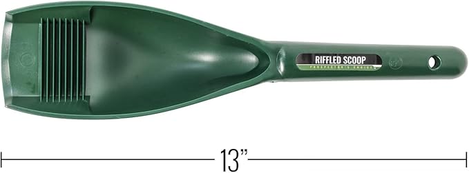 ASR Outdoor Gold Rush Gold Prospecting Scoop Riffle Beveled Edge 12.5 Inch Green