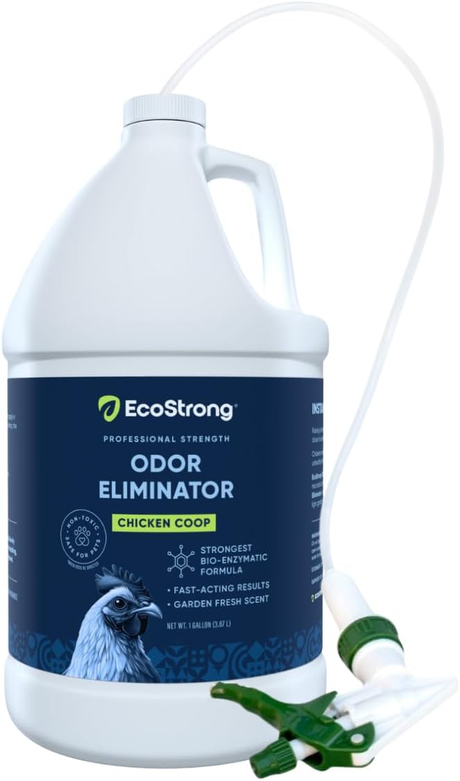 Eco Strong Chicken Coop Odor Eliminator Coop Refresher for Chickens (128 oz)