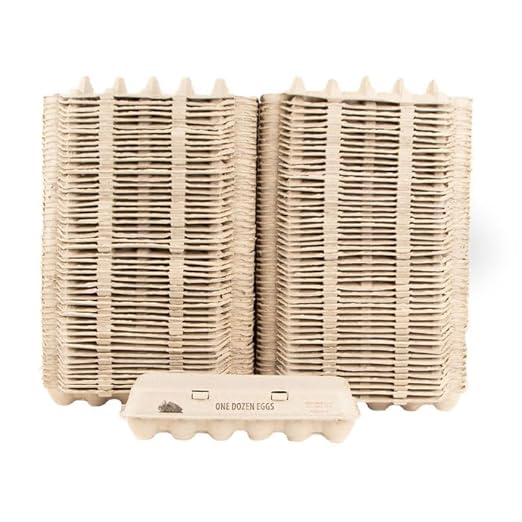 Jeffers Recyclable Egg Cartons - 1 Dozen Pulp Paper Carton for Large Eggs, Flat Top Storage for Crafts Kitchen Pantry Organizer, Farm Fresh Chicken Egg Holder, Bulk Packaging Supplies - 100 Pack