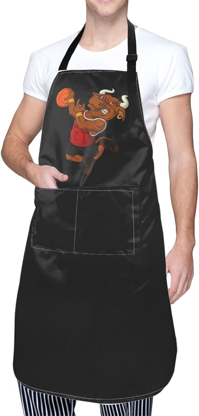 Strong Cattle Aprons With Pockets Men Women Waterproof Adjustable Bib Apron Kitchen Gardening Salon Aprons For Cooking