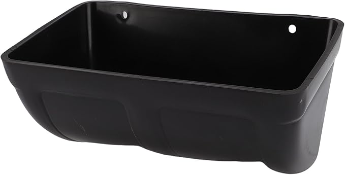3 Pack Hanging Chicken Feeder Trough, Large Capacity Space Saving Plastic Chicken Feeder Trough, Minimized Feed Waste for Farm Coop and Outdoor Use (Black)