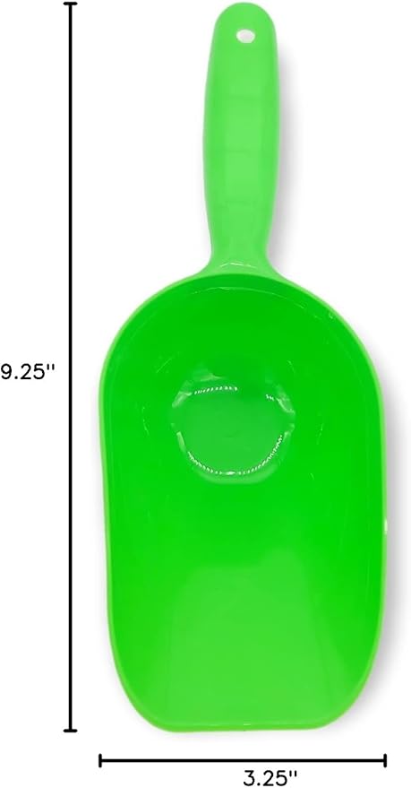 Handy Housewares Colorful BPA-Free Pet Food Scoop - Measures Up To 1 Cup (Green, 1 Pack)