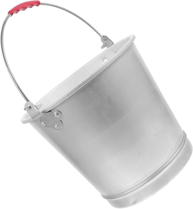 Mikinona Creative Aluminum Water Barrel Capacity Storage Bucket for Milk Ice and More Multipurpose Heavy-Duty Container for Beach Farm and Camping Use Portable and Easy to Clean
