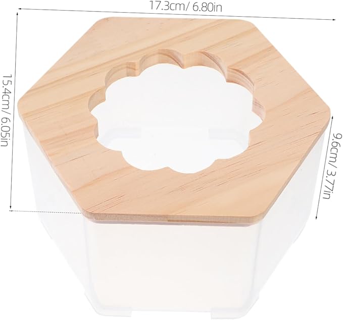 Adorable Hamster Bathroom Toilet Multi Functional Sand Bath Container for Animals Easy to Clean Versatile Usage Transparent Design for Hamsters and Gerbils