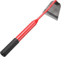HARFINGTON Garden Hoe 15.75" x 3.5" Steel Hoe Garden Tool Anti-Rust with Non-Slip Handle Edger Weeder Shovel for Backyard Loosening Farm Planting Weeding, Red