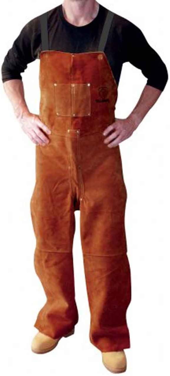Tillman 5300A 24" X 54" Premium Side Split Cowhide Split-Leg Bib Apron
