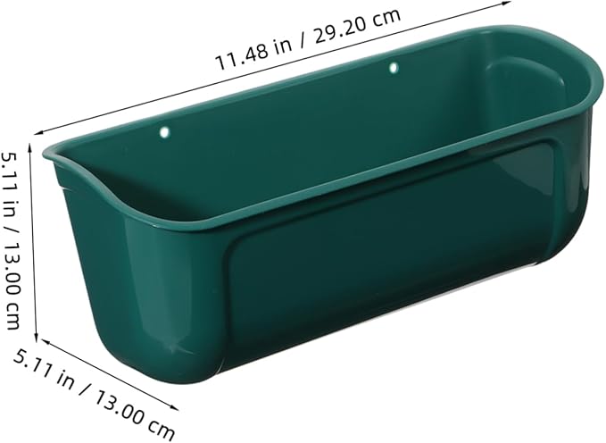 Galvanized Chicken Feeder Large Capacity Poultry Feeder Auto Feed Trough for Birds Feed Trough Bucket