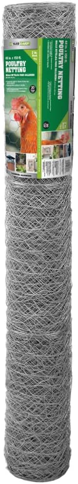 YARDGARD – 2 Inch Twisted Mesh Wire Fence – 48 Inches by 150 Feet – Heavy‑Duty Galvanized Steel – for Poultry Netting | Chicken Wire Fencing | Garden and Farm Enclosures