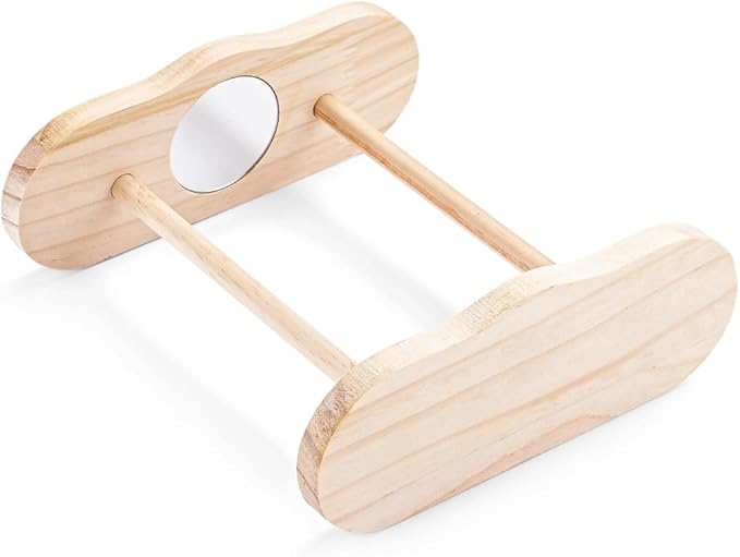 Chick Stand Training Perch, Wood Chicken Roosting Bar for Entertainment, Wooden Chick Perch, Chick Jungle Gym Perch Toy for Coop & Brooder