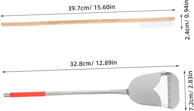 Mikikit 2Pcs Bird Cage Cleaning Brush Set Durable Small Cleaning Brush Droppings Scoop for Efficient Bird Cage Cleaning Reliable Pet Accessories for Small Animals