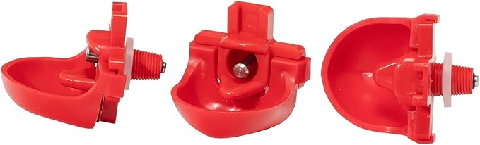 RentACoop DIY Waterer Kit - Horizontal Nipples with Dribble Dish and Installation Tool - Great for Chickens, Turkeys, Peafowl, and Other Poultry - 20 Pack