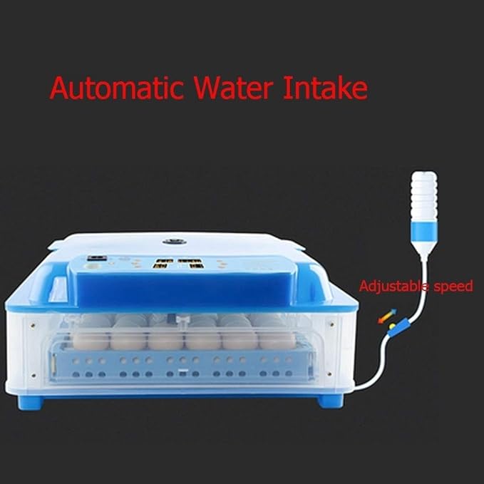 Egg Incubator Automatic Temperature Humidity Control 128 Digital Poultry Hatcher Chicken Ducks Goose Birds Water Injection Pipe,