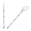 KESYOO Chicken Catching Net and Hook Set with Stainless Steel Retractable Handle for Outdoor Poultry Coop Catcher, Thickened Mesh Net for Chickens, Ducks, and Small Animals