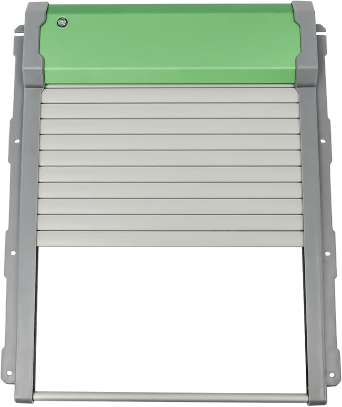 Automatic Chicken Coop Door Solar Powered, Auto Chicken Door Opener with Timer & Light Sensor, Aluminum Alloy Chicken Door with Remote Control & 4 Modes, Intelligent Obstacle Sensors, IP67