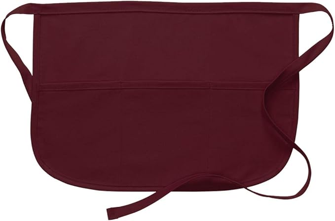 DayStar Apparel 180XL Extra Large Rounded Three Pocket Waist Apron