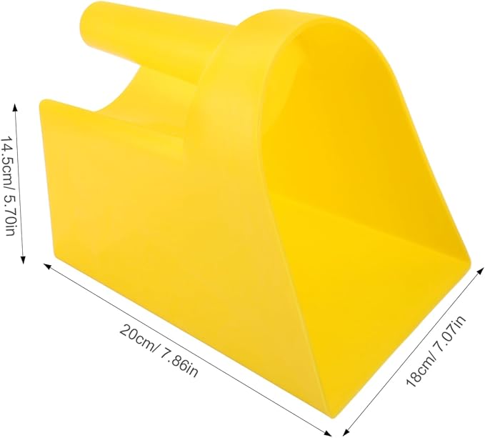 Heavy Duty Shovel Farm Animal Feed Scoop Large Capacity Poultry Food Shovel