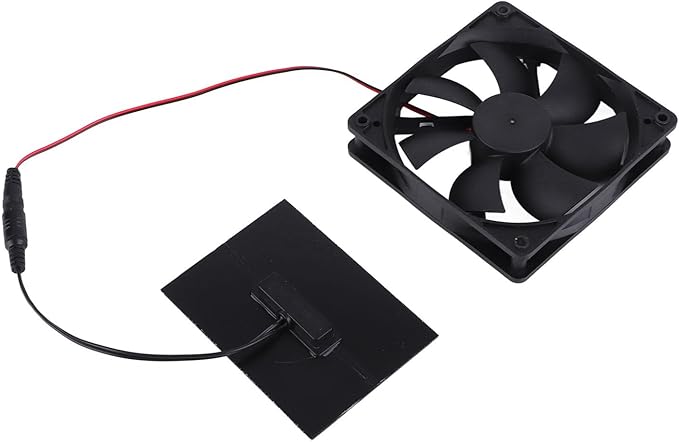 Solar Panel Fan Professional Solar Powered Exhaust Fan Kit Household Ventilation Fans Kit for Chicken Coops Greenhouses Sheds Pet Houses 3W Use