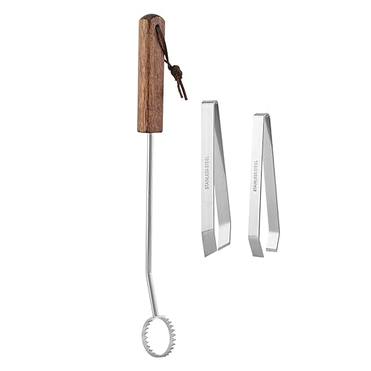 Stainless Steel Lung Remover with 2 Tweezers Chicken Tendon Remover Tool, Lung Scraper of Chicken Processing Equipment for Chickens and Ducks That Improves Efficiency Easy to Clean