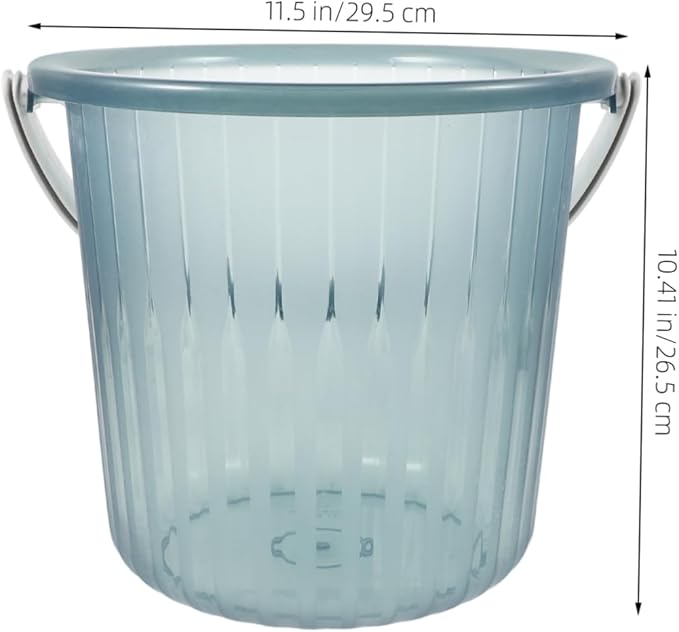 ABOOFAN Water Barrel for Car Detailing Plastic Bucket Portable Water Container for Home Garden Farm Use Handle