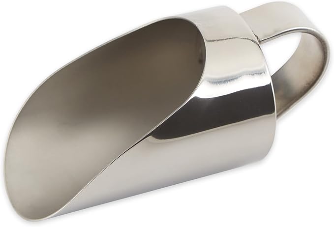 RSVP International Endurance Kitchen Collection Measuring Tools, Dishwasher Safe, Vintage Mini Scoop, Stainless Steel