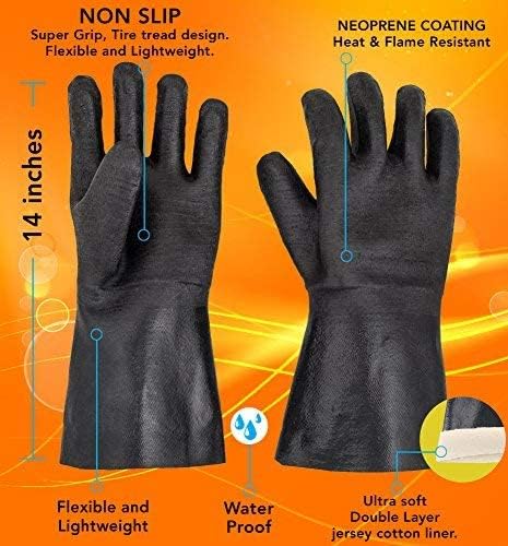 BBQ Grilling Gloves - 932 °F (14 Inch)