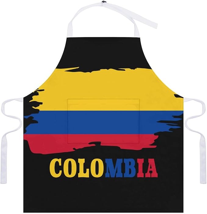Bahamas Map Flag Apron,Waterproof Unisex Adult Aprons with Pockets Kitchen Baking Aprons